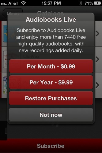 Audiobooks HQ options