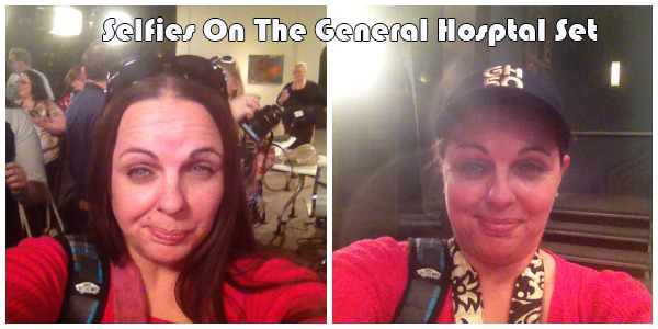 Selfies on General Hospital Set