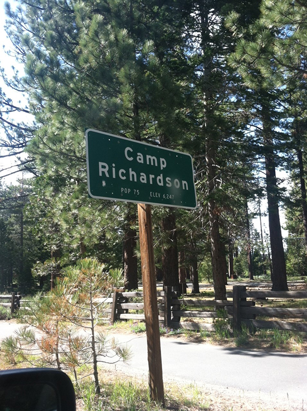 Camp Richardson sign