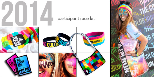 2014 The Color Run participant race kit