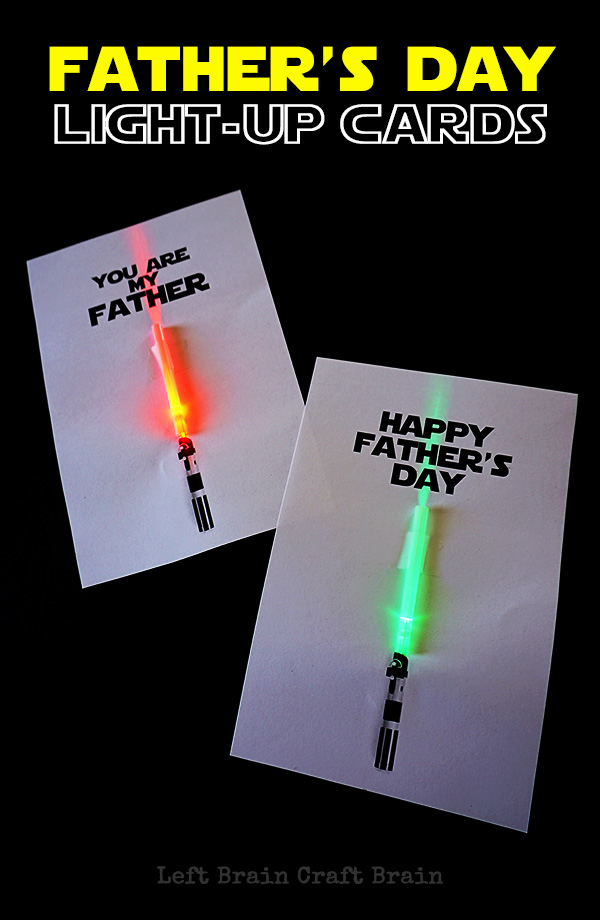 Star Wars Light Up Fathers Day Card