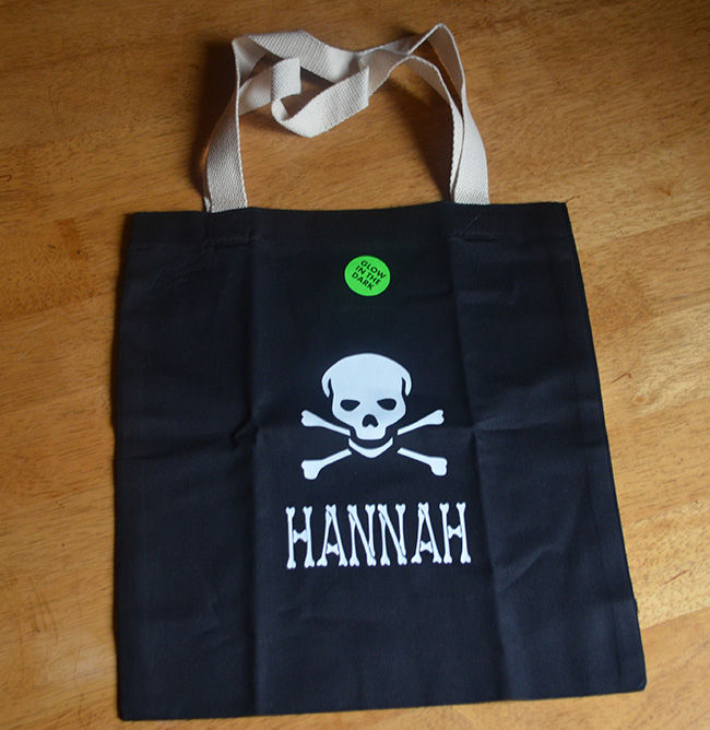 Personalized Glow In The Dark Halloween Bag