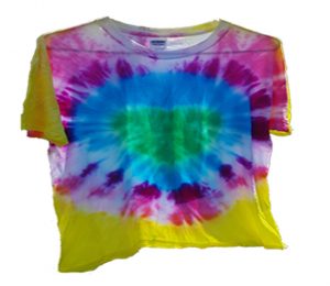 how to make a heart tie dye t shirt