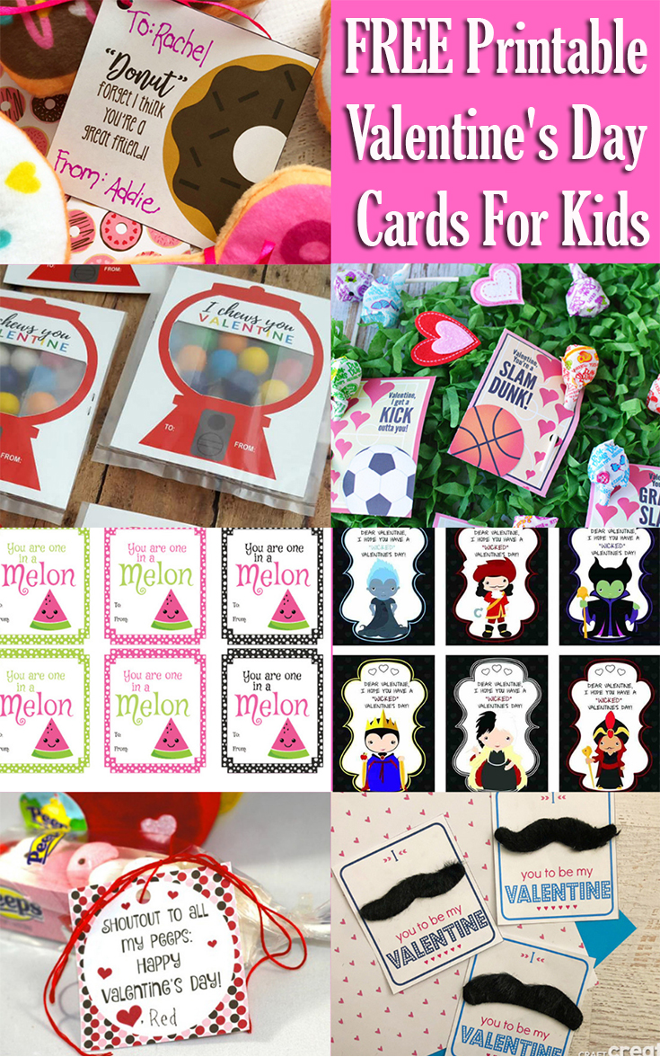 FREE Printable Valentine's Day Cards For Kids - Mom's Blog